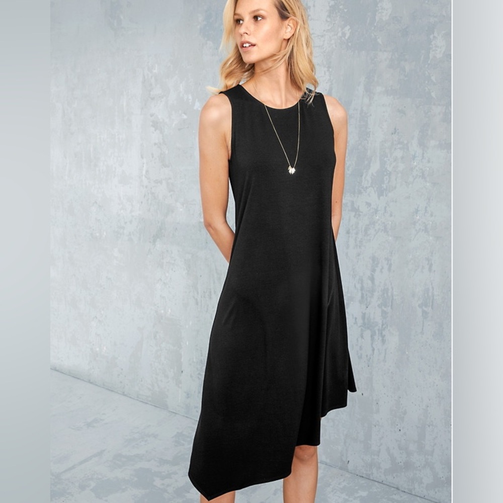 Eileen Fisher Asymmetrical Midi Dress